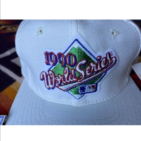 Oakland Athletics 1990 World Series Hat & Pin Set - Picture 3 of 8